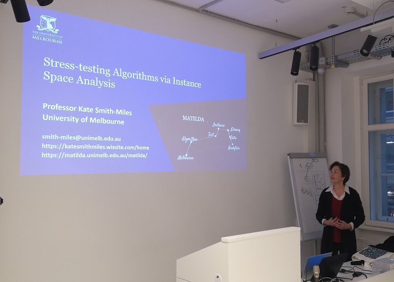 Kate Smith-Miles: “Stress-Testing Algorithms via Instance Space Analysis”