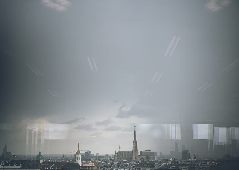 View over Vienna from TUtheSky